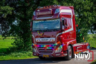 De Truckrun Noordwest Veluwe 2024 was opnieuw een groot succes met meer dan honderd vrachtwagen. - © NWVFoto.nl