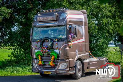 De Truckrun Noordwest Veluwe 2024 was opnieuw een groot succes met meer dan honderd vrachtwagen. - © NWVFoto.nl