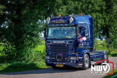 De Truckrun Noordwest Veluwe 2024 was opnieuw een groot succes met meer dan honderd vrachtwagen. - © NWVFoto.nl