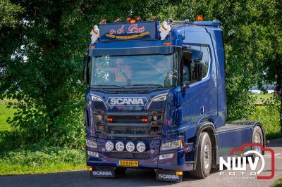 De Truckrun Noordwest Veluwe 2024 was opnieuw een groot succes met meer dan honderd vrachtwagen. - © NWVFoto.nl