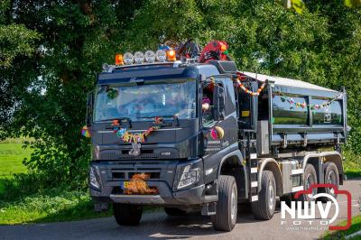 De Truckrun Noordwest Veluwe 2024 was opnieuw een groot succes met meer dan honderd vrachtwagen. - © NWVFoto.nl