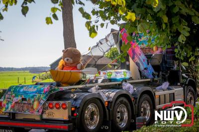 De Truckrun Noordwest Veluwe 2024 was opnieuw een groot succes met meer dan honderd vrachtwagen. - © NWVFoto.nl