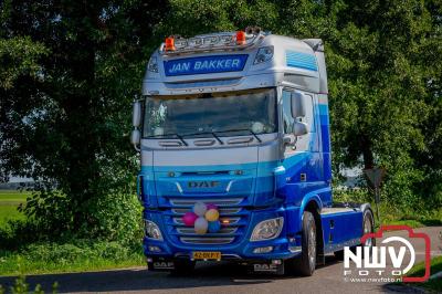 De Truckrun Noordwest Veluwe 2024 was opnieuw een groot succes met meer dan honderd vrachtwagen. - © NWVFoto.nl