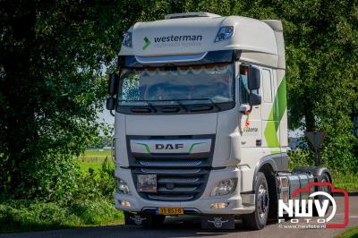 De Truckrun Noordwest Veluwe 2024 was opnieuw een groot succes met meer dan honderd vrachtwagen. - © NWVFoto.nl