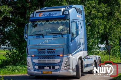 De Truckrun Noordwest Veluwe 2024 was opnieuw een groot succes met meer dan honderd vrachtwagen. - © NWVFoto.nl