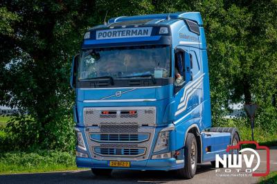 De Truckrun Noordwest Veluwe 2024 was opnieuw een groot succes met meer dan honderd vrachtwagen. - © NWVFoto.nl