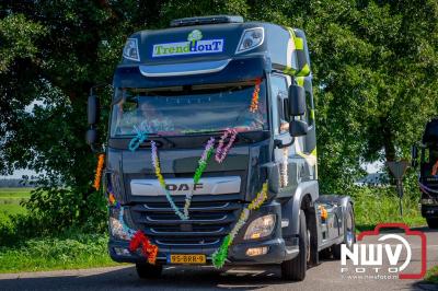 De Truckrun Noordwest Veluwe 2024 was opnieuw een groot succes met meer dan honderd vrachtwagen. - © NWVFoto.nl