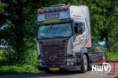 De Truckrun Noordwest Veluwe 2024 was opnieuw een groot succes met meer dan honderd vrachtwagen. - © NWVFoto.nl