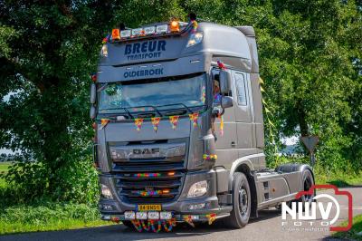 De Truckrun Noordwest Veluwe 2024 was opnieuw een groot succes met meer dan honderd vrachtwagen. - © NWVFoto.nl