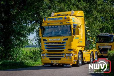 De Truckrun Noordwest Veluwe 2024 was opnieuw een groot succes met meer dan honderd vrachtwagen. - © NWVFoto.nl