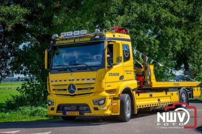 De Truckrun Noordwest Veluwe 2024 was opnieuw een groot succes met meer dan honderd vrachtwagen. - © NWVFoto.nl