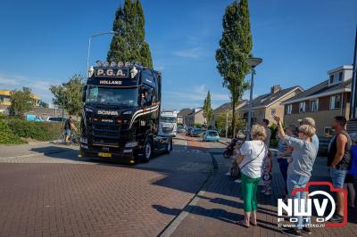 De Truckrun Noordwest Veluwe 2024 was opnieuw een groot succes met meer dan honderd vrachtwagen. - © NWVFoto.nl