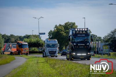 De Truckrun Noordwest Veluwe 2024 was opnieuw een groot succes met meer dan honderd vrachtwagen. - © NWVFoto.nl