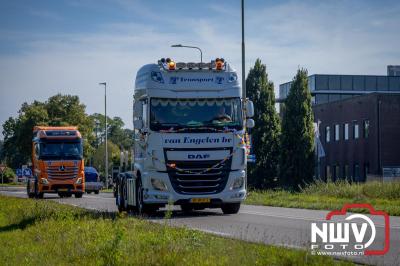 De Truckrun Noordwest Veluwe 2024 was opnieuw een groot succes met meer dan honderd vrachtwagen. - © NWVFoto.nl