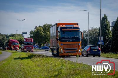 De Truckrun Noordwest Veluwe 2024 was opnieuw een groot succes met meer dan honderd vrachtwagen. - © NWVFoto.nl