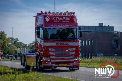 De Truckrun Noordwest Veluwe 2024 was opnieuw een groot succes met meer dan honderd vrachtwagen. - © NWVFoto.nl