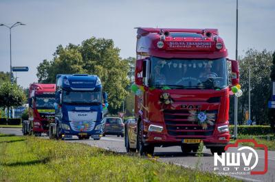 De Truckrun Noordwest Veluwe 2024 was opnieuw een groot succes met meer dan honderd vrachtwagen. - © NWVFoto.nl