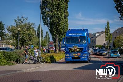 De Truckrun Noordwest Veluwe 2024 was opnieuw een groot succes met meer dan honderd vrachtwagen. - © NWVFoto.nl