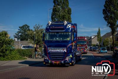 De Truckrun Noordwest Veluwe 2024 was opnieuw een groot succes met meer dan honderd vrachtwagen. - © NWVFoto.nl