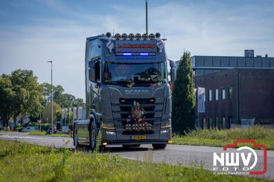 De Truckrun Noordwest Veluwe 2024 was opnieuw een groot succes met meer dan honderd vrachtwagen. - © NWVFoto.nl