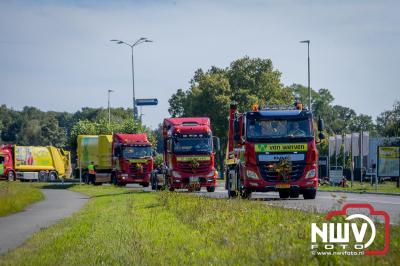 De Truckrun Noordwest Veluwe 2024 was opnieuw een groot succes met meer dan honderd vrachtwagen. - © NWVFoto.nl