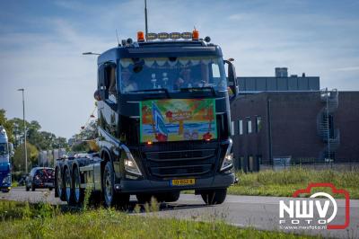 De Truckrun Noordwest Veluwe 2024 was opnieuw een groot succes met meer dan honderd vrachtwagen. - © NWVFoto.nl