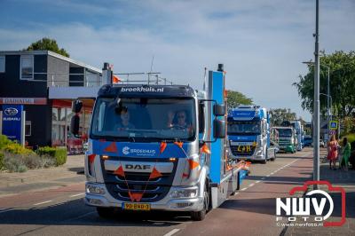 De Truckrun Noordwest Veluwe 2024 was opnieuw een groot succes met meer dan honderd vrachtwagen. - © NWVFoto.nl