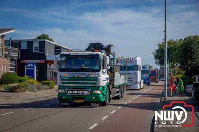 De Truckrun Noordwest Veluwe 2024 was opnieuw een groot succes met meer dan honderd vrachtwagen. - © NWVFoto.nl