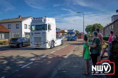 De Truckrun Noordwest Veluwe 2024 was opnieuw een groot succes met meer dan honderd vrachtwagen. - © NWVFoto.nl