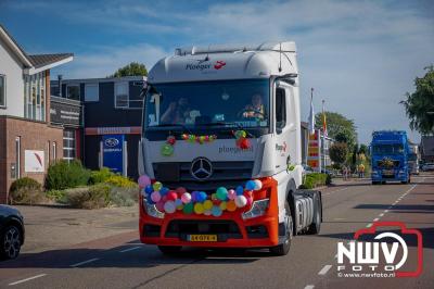 De Truckrun Noordwest Veluwe 2024 was opnieuw een groot succes met meer dan honderd vrachtwagen. - © NWVFoto.nl