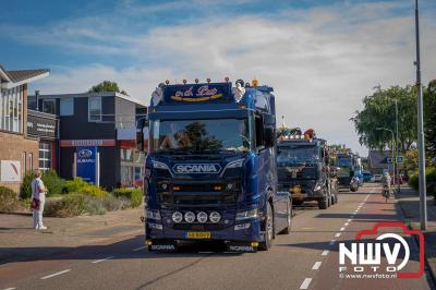 De Truckrun Noordwest Veluwe 2024 was opnieuw een groot succes met meer dan honderd vrachtwagen. - © NWVFoto.nl