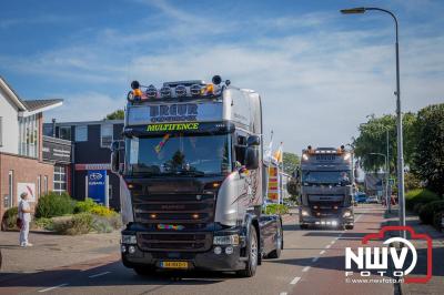 De Truckrun Noordwest Veluwe 2024 was opnieuw een groot succes met meer dan honderd vrachtwagen. - © NWVFoto.nl