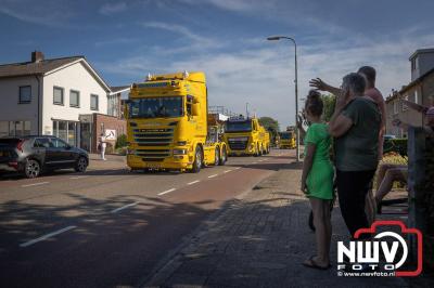 De Truckrun Noordwest Veluwe 2024 was opnieuw een groot succes met meer dan honderd vrachtwagen. - © NWVFoto.nl