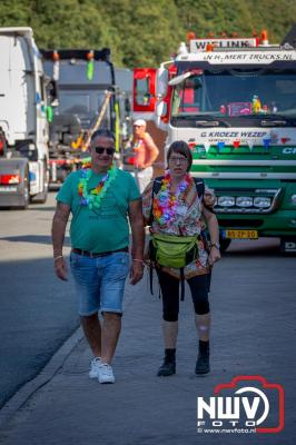 De Truckrun Noordwest Veluwe 2024 was opnieuw een groot succes met meer dan honderd vrachtwagen. - © NWVFoto.nl