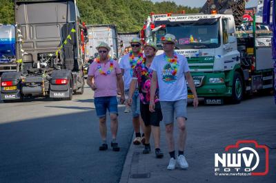 De Truckrun Noordwest Veluwe 2024 was opnieuw een groot succes met meer dan honderd vrachtwagen. - © NWVFoto.nl