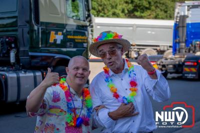 De Truckrun Noordwest Veluwe 2024 was opnieuw een groot succes met meer dan honderd vrachtwagen. - © NWVFoto.nl