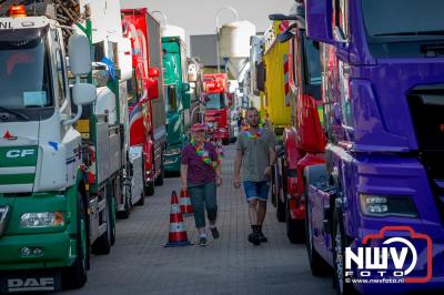 De Truckrun Noordwest Veluwe 2024 was opnieuw een groot succes met meer dan honderd vrachtwagen. - © NWVFoto.nl