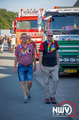 De Truckrun Noordwest Veluwe 2024 was opnieuw een groot succes met meer dan honderd vrachtwagen. - © NWVFoto.nl