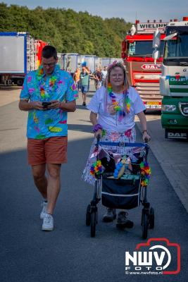 De Truckrun Noordwest Veluwe 2024 was opnieuw een groot succes met meer dan honderd vrachtwagen. - © NWVFoto.nl