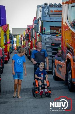 De Truckrun Noordwest Veluwe 2024 was opnieuw een groot succes met meer dan honderd vrachtwagen. - © NWVFoto.nl