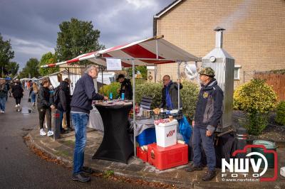 Zon, regen en hagel wisselden elkaar af tijdens de Schapenmarkt in Oldebroek, maar over het aantal bezoekers viel niets te klagen. - © NWVFoto.nl