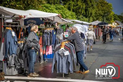 Zon, regen en hagel wisselden elkaar af tijdens de Schapenmarkt in Oldebroek, maar over het aantal bezoekers viel niets te klagen. - © NWVFoto.nl