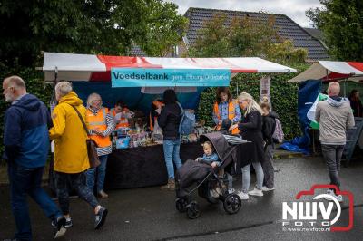 Zon, regen en hagel wisselden elkaar af tijdens de Schapenmarkt in Oldebroek, maar over het aantal bezoekers viel niets te klagen. - © NWVFoto.nl