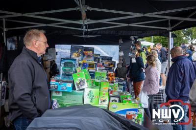 Zon, regen en hagel wisselden elkaar af tijdens de Schapenmarkt in Oldebroek, maar over het aantal bezoekers viel niets te klagen. - © NWVFoto.nl