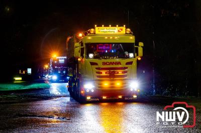 Sfeervolle truckers lichtjesparade toerde zaterdagavond door de gemeente Oldebroek. - © NWVFoto.nl