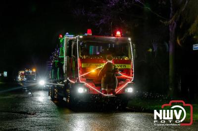 Sfeervolle truckers lichtjesparade toerde zaterdagavond door de gemeente Oldebroek. - © NWVFoto.nl