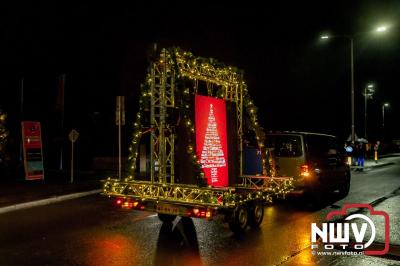 Sfeervolle truckers lichtjesparade toerde zaterdagavond door de gemeente Oldebroek. - © NWVFoto.nl