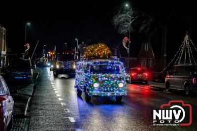 Sfeervolle truckers lichtjesparade toerde zaterdagavond door de gemeente Oldebroek. - © NWVFoto.nl