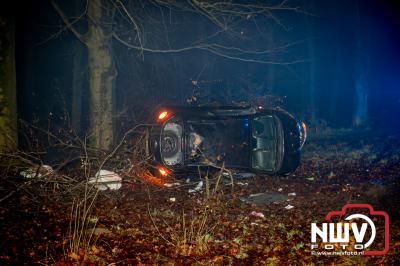 Drie gewonden bij eenzijdig ongeval Soerelseweg N795 Epe. - © NWVFoto.nl