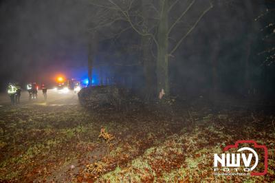 Drie gewonden bij eenzijdig ongeval Soerelseweg N795 Epe. - © NWVFoto.nl